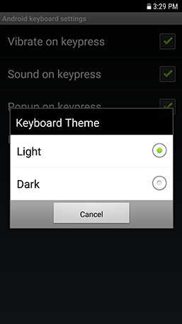 Theme Selector